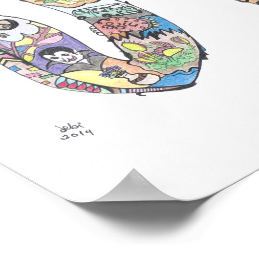 groot poster : alfabet (Hoek)