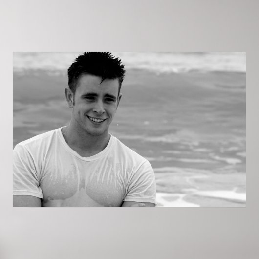 Groot Poster - Craigery Morgan Beach (Voorkant)