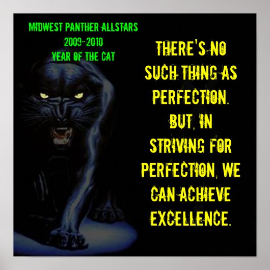 Groot Poster - Geen perfectie (Voorkant)