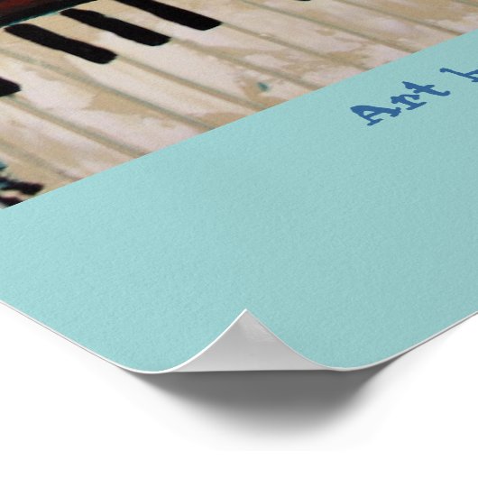 groot poster muziekstad (Hoek)