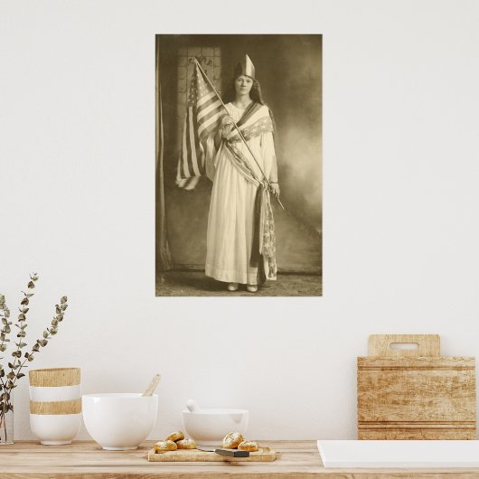 groot poster voor de stemvrijheid (Keuken)