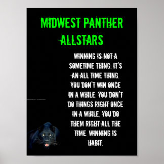 Groot Poster - Winning is een habitat