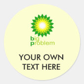 Groot probleem ronde sticker (Voorkant)