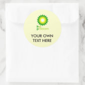 Groot probleem ronde sticker (Tas)