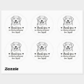 Groot Pyreneeën Hond Trouwgunststickers Ronde Sticker (Vel)