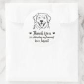 Groot Pyreneeën Hond Trouwgunststickers Ronde Sticker (Tas)
