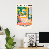 Groot Pyrenese Kunstprint, Matisse-stijl hond in Poster (Thuiskantoor)