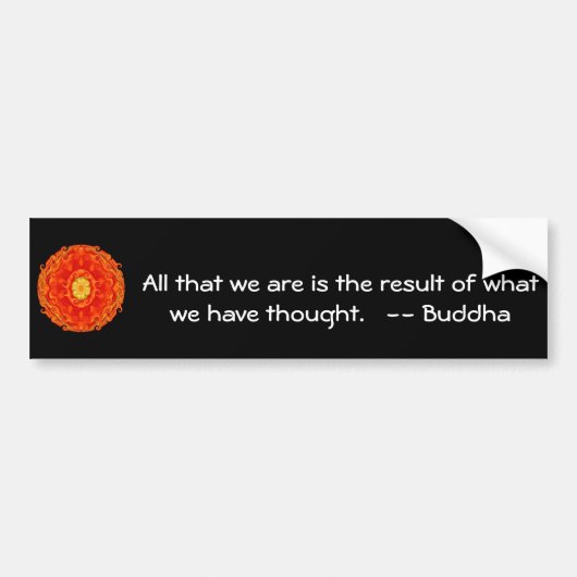GROOT QUOTE uit Boeddha Bumpersticker (Voorkant)
