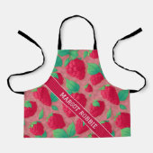 Groot Raspberry geometrisch kleurrijk patroon Schort (Voorkant)