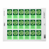 Groot rechthoekig PESTO-label Etiket (Full Sheet)