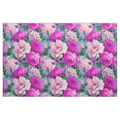 Groot Retro Paarse Rozen bloementextiel Stof (Fat Quarter)
