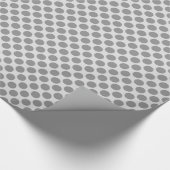 Groot retro stip - schaduwen van grijs/grijs cadeaupapier (Hoek)