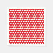 Groot Rode Hart, Liefde, witte Valentijnsdag papie Servet (Voorkant)