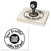 Groot rond logo cirkel tekstscript eyecatching rubberstempel (Gestempeld)