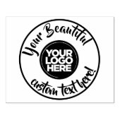 Groot rond logo cirkel tekstscript eyecatching rubberstempel (Afrduk)