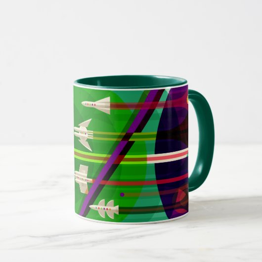  groot rondtraject voor zonne-energie mok (Voorkant rechts)