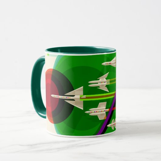  groot rondtraject voor zonne-energie mok (Voorkant links)