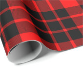 Groot rood en zwart geplakt omslagpapier cadeaupapier (Rol Hoek)