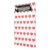 Groot rood hart met weinig hart mini klembord (Angled2)