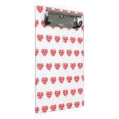 Groot rood hart met weinig hart mini klembord (Schuin)