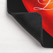 Groot rood liefdeshart/veel liefde/liefhebbend har muismat (Hoek)