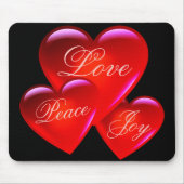 Groot rood liefdeshart/veel liefde/liefhebbende ha muismat (Voorkant)