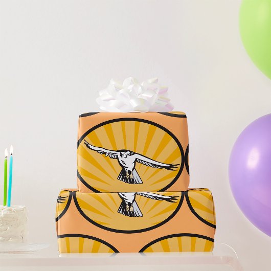 Groot Roofvalk Krachtige Roofvogel Cadeaupapier