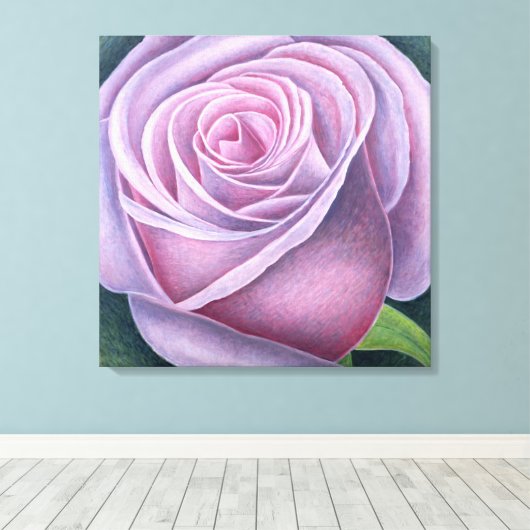 Groot Roos 2003 Canvas Afdruk (Insitu (Houten vloer))