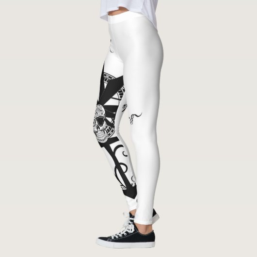 Groot Roos met ankerpunt Leggings (Links)