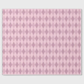 Groot roze argyle-cadeauverpakkings papier (Vlak)