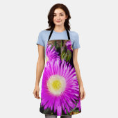 Groot roze Aussie Rambler Flower, Full Print Schor Schort (Gedragen)