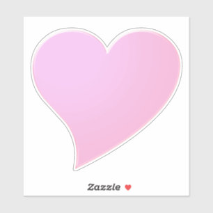 Groot roze hart, liefde sticker