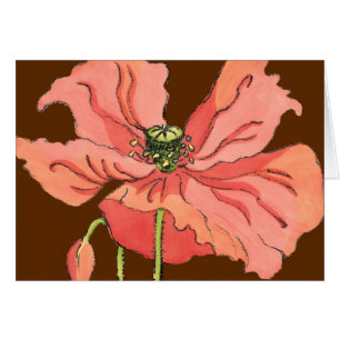 Groot roze ventiel met diepe rode achtergrond