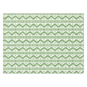 Groot Schaal Appelgroen Ikat Tafelkleed (Voorkant (Horizontaal))