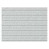 Groot Schaal Celadon Ikat, Crème Weefsel Tafelkleed (Voorkant (Horizontaal))