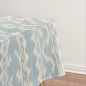Groot Schaal Celadon Ikat, Crème Weefsel Tafelkleed (Voorbeeld)