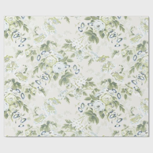 Groot Schaal Sijs Chintz, Koolroos Cadeaupapier (Vlak)