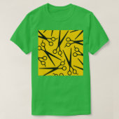 Groot schaar patroon 2 Grote volledige versie T-shirt (Design voorkant)