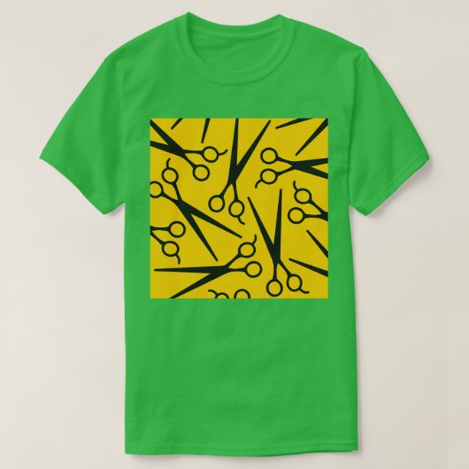 Groot schaar patroon 2 Grote volledige versie T-shirt (Design voorkant)