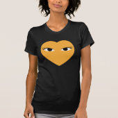 Groot Schattige Hart met Eyes T Shirt (Voorkant)