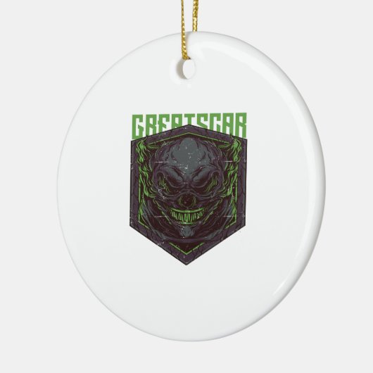 GROOT SCHERM KERAMISCH ORNAMENT (Links)