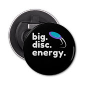 groot. schijf. energie. (licht) Klassieke T-Shirt Button Flesopener (Voorkant)