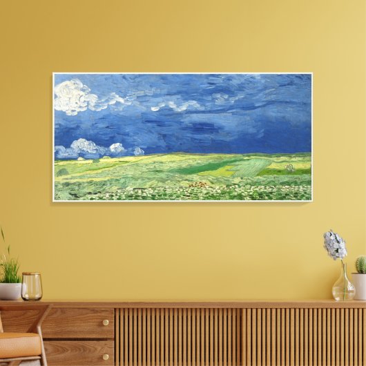 Groot Schilderij Van Gogh Landschap Canvas Afdruk (Insitu (Woonkamer))