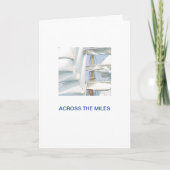 groot schip onder zeil kaart (Voorkant)