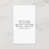 Groot Serif | Zwarte Textuur Visitekaartje (Achterkant)