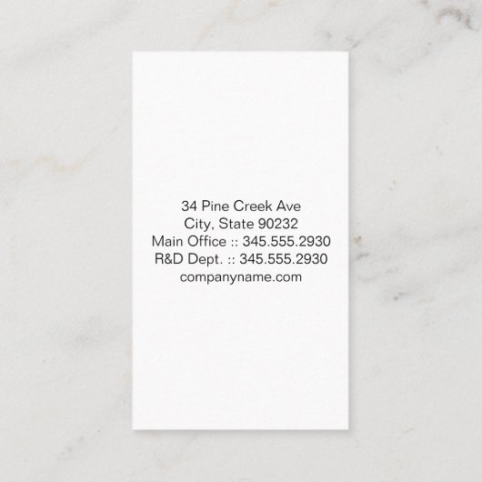 Groot Serif | Zwarte Textuur Visitekaartje (Achterkant)