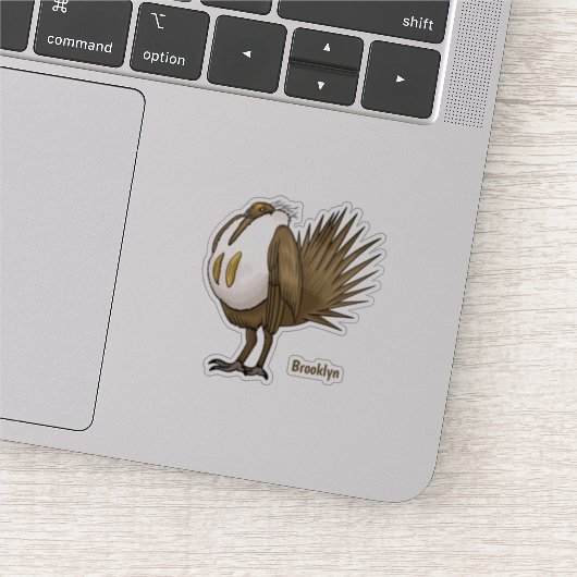 Groot sijs grouse vogel cartoon illustratie  sticker (Detail)