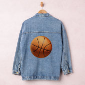 Groot Sinaasappel basketbal, dames denim jas Jacket (Hangar)