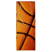 Groot Sinaasappel Pimply Basketbal, Wijn Cadeautas (Achterkant)