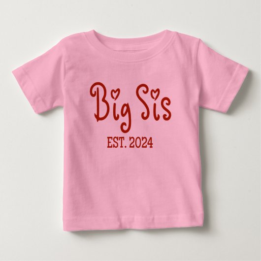 Groot SIS EST 2024 Shirt | Schattigee grote zus (Voorkant)